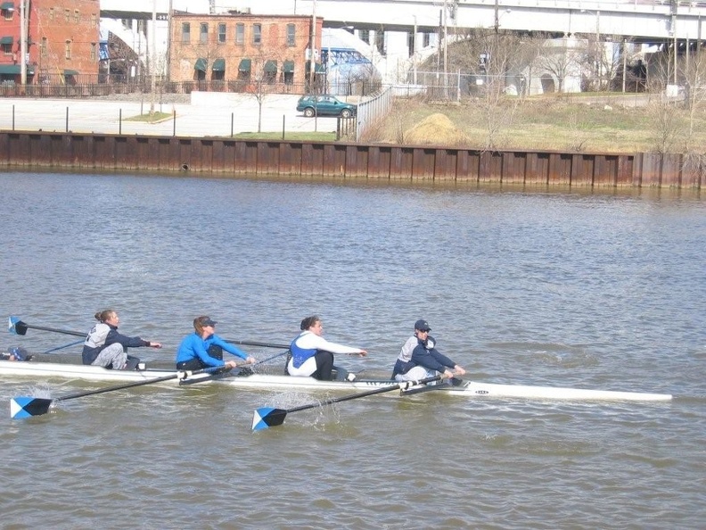 Women s Four at the Finish